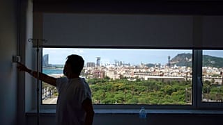 Un paciente ingresado en el Hospital del Mar de Barcelona