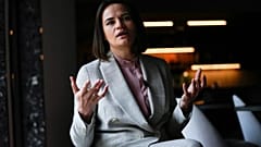زعيمة المعارضة البيلاروسية سفيتلانا تيخانوفسكايا، بروكسل 22 يونيو 2021