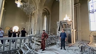 Rehabilitación de una iglesia en Shusha 