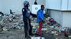 Officer detain a person inside the warehouse property