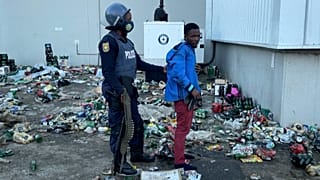 Officer detain a person inside the warehouse property