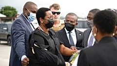 a meggyilkolt haiti elnök özvegye