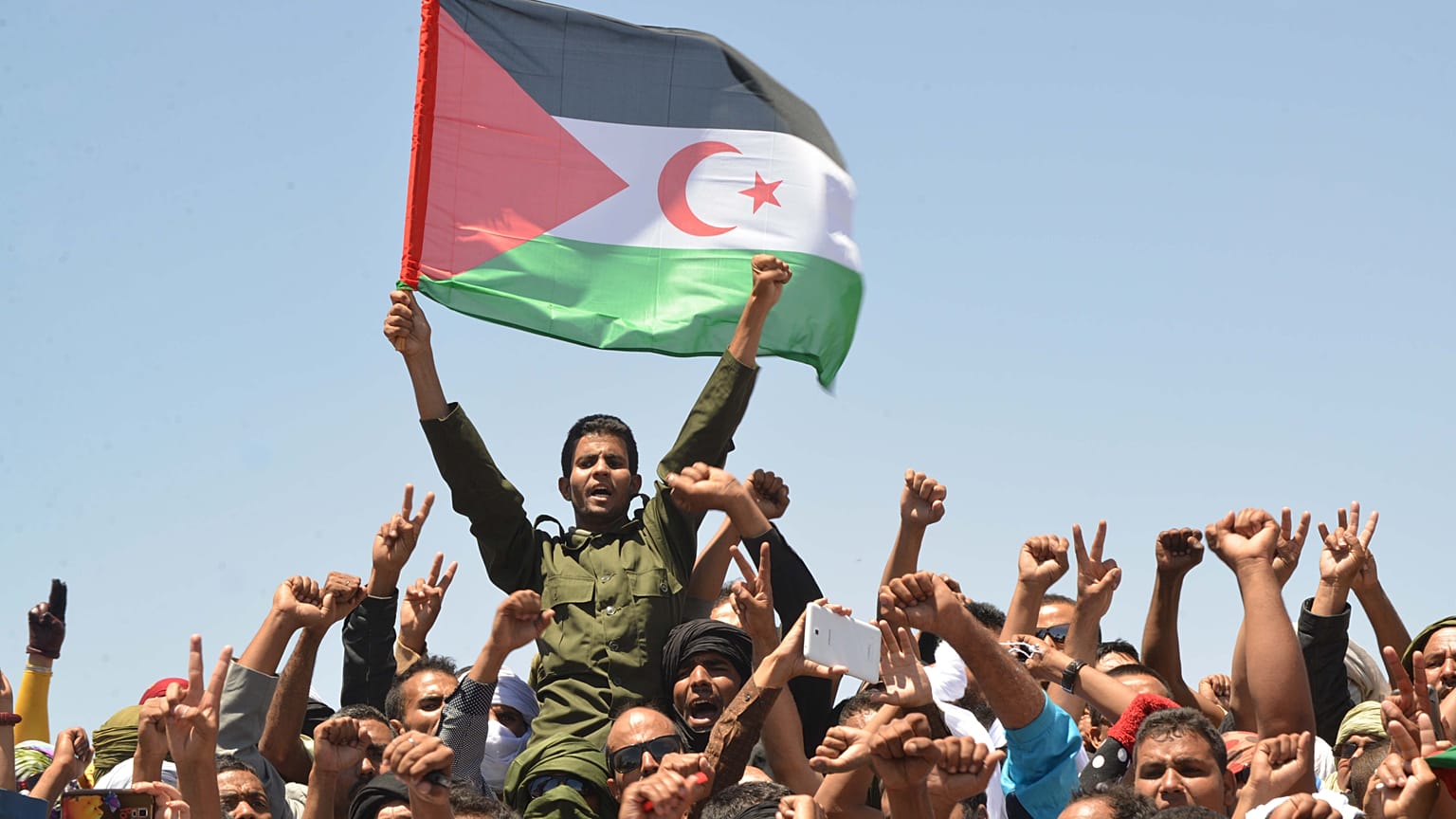 مؤيدون لجبهة البوليساريو في الجزائر (أرشيف) 