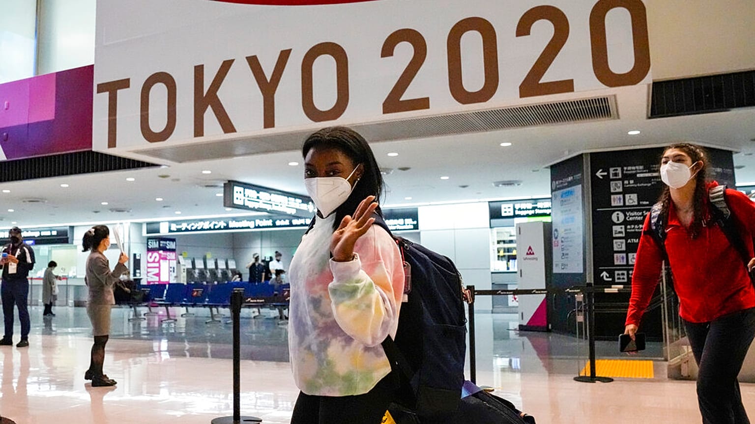 Simone Biles llega a Tokio 2020