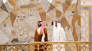 صورة للقاء سابق بين بن زايد وبن سلمان
