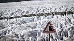 İsviçre'de Aletsch Buzulu  