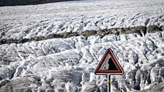 İsviçre'de Aletsch Buzulu  