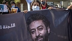 Manifestation en soutien au journaliste Omar Radi, à Casablanca le 22 septembre 2020