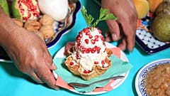 Chiles en nogada versione gelato. 