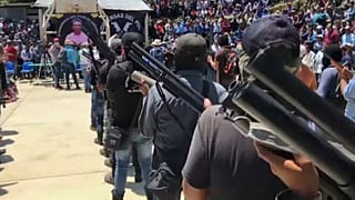 Presentación de las fuerzas de autodefensa El Machete