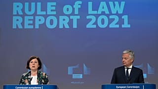 Présentation par la Commission européenne du rapport 2021 sur l'Etat de droit