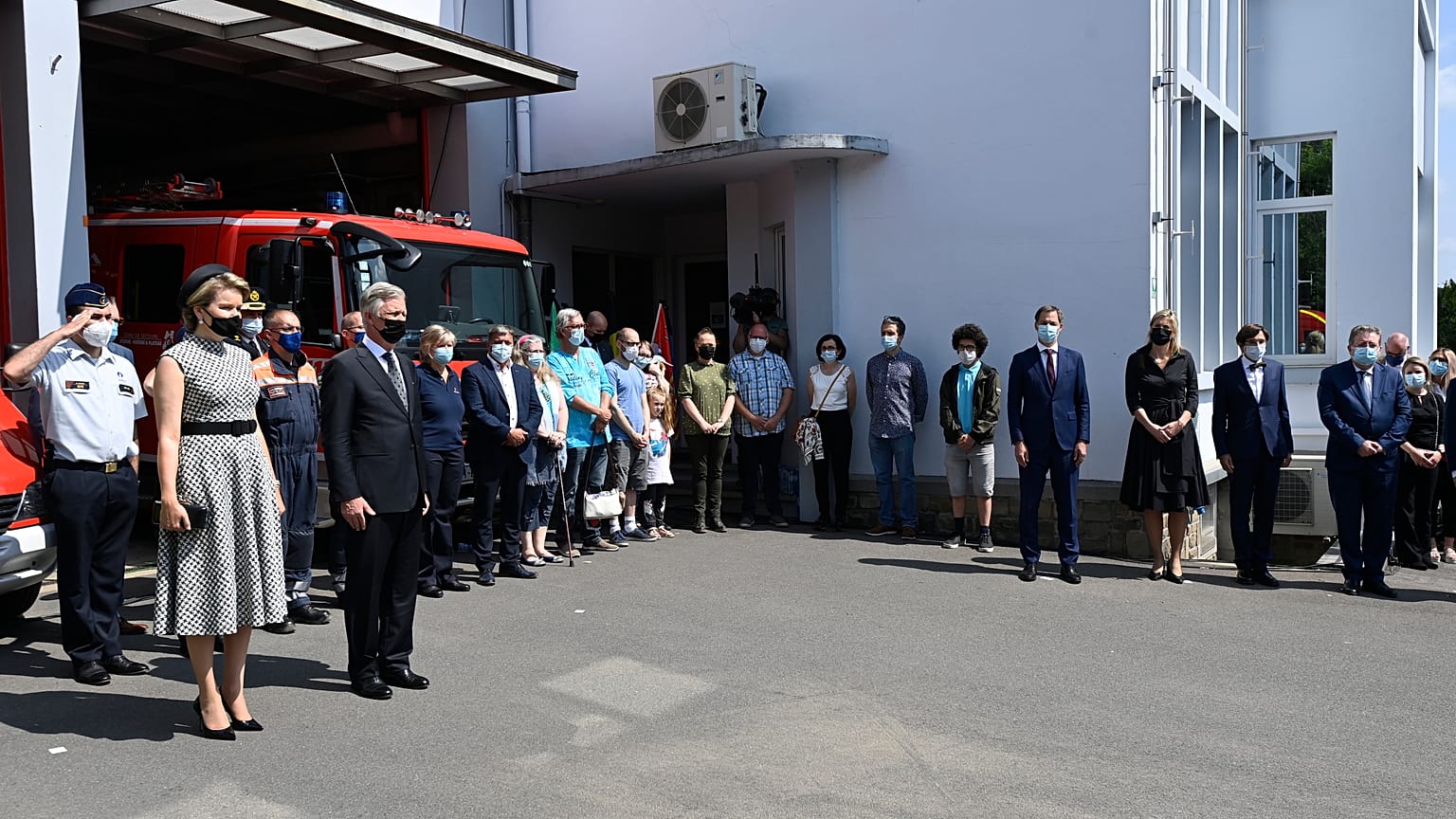 La Belgique se fige pour une minute de silence en hommage aux victimes des inondations