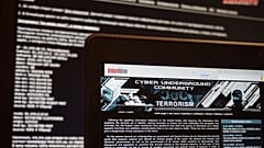 صورة ملف بتاريخ 24 يوليو 2017 لنسختين مؤرشفتين من موقعين روسيين لمكافحة الإرهاب 