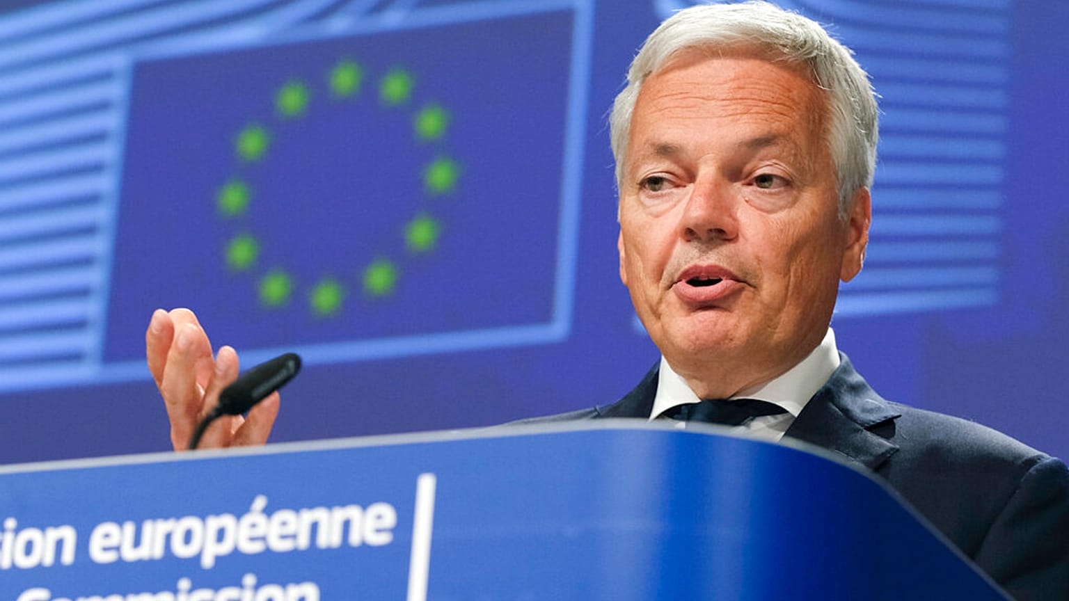 Didier Reynders, az EU jogérvényesülésért felelős biztosa
