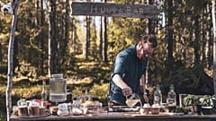 Emil Åreng, an award winning cocktail book author at Huuva Hideaway in the north of Sweden