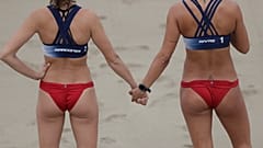 Image d'illustration - Des joueuses chiliennes de beach volley lors des Jeux Pan Am en juillet 2019
