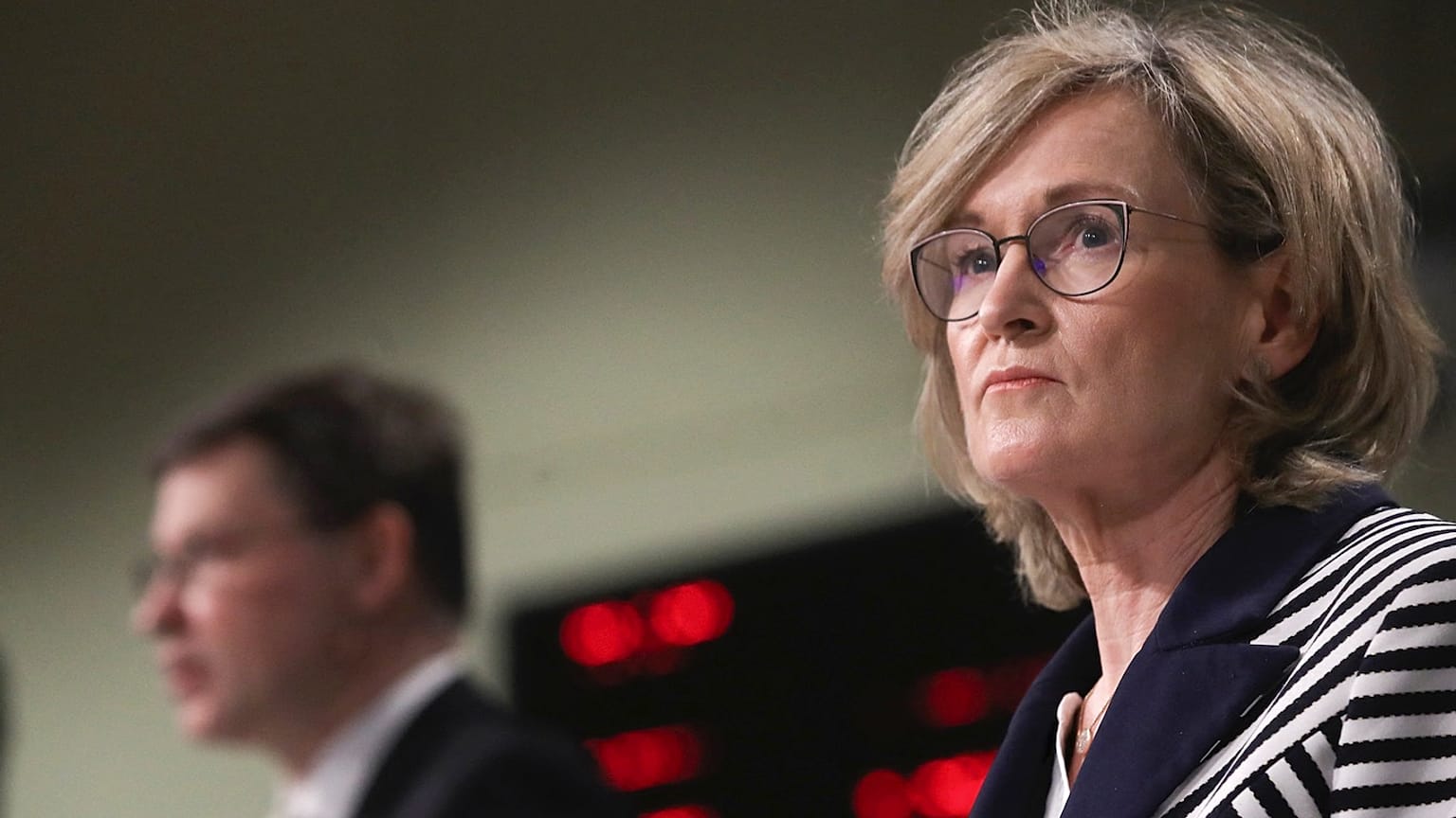 EU Commissioners Mairead McGuinness and Valdis Dombrovskis (pictured in April) announced the proposed law on Tuesday