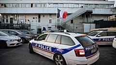 A police car arrives at the police station in the Paris suburb of Sarcelles, June, 15, 2021. 