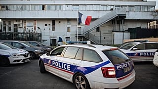 A police car arrives at the police station in the Paris suburb of Sarcelles, June, 15, 2021.