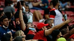Adeptos do Flamengo puderam voltar a festejar uma vitória num estádio