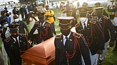 Funérailles du président haïtien assassiné Jovenel Moise à Cap-Haïtien,  en Haïti, vendredi 23 juillet 2021