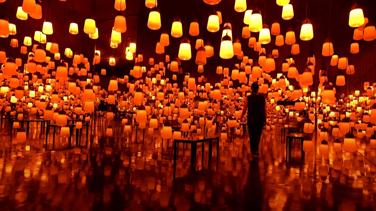 teamLab use light as paint and nature as their canvas