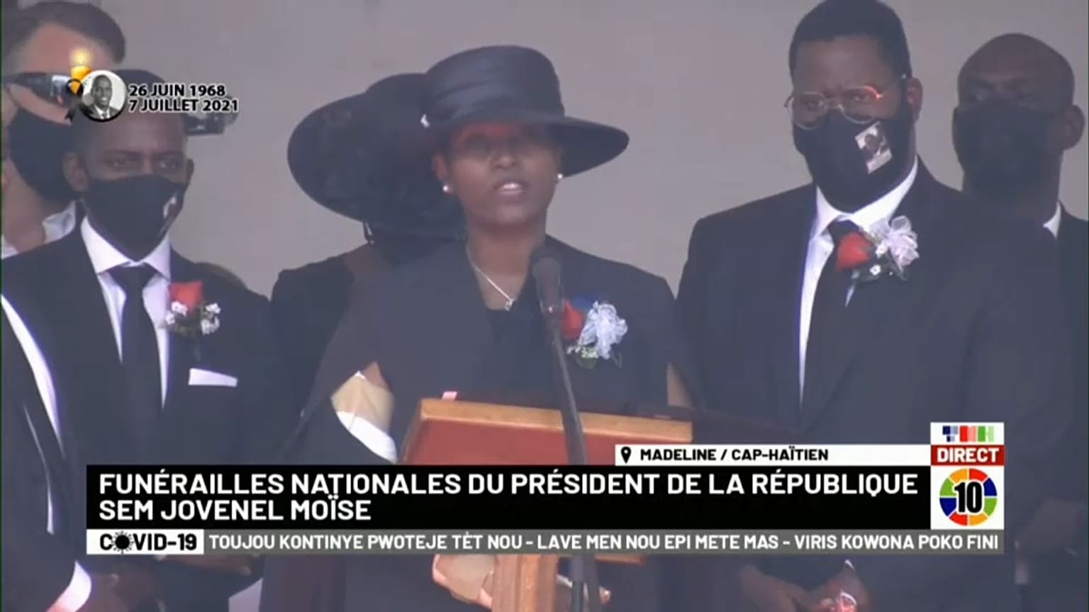 La veuve du président Moïse, assassiné le 7 juillet