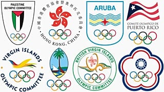 BM üyesi olmayan ülkelerin delegasyonlarının olimpiyat logoları