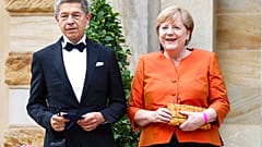 Angela Merkel und Joachim Sauer in Bayreuth