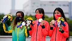 Il podio più giovane della storia delle Olimpiadi. 