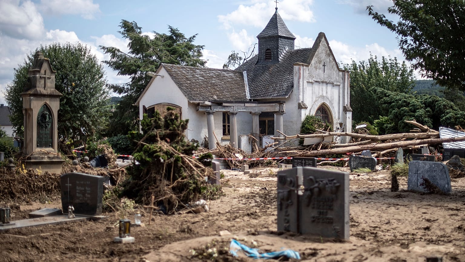 Der Friedhof in Bad Neuenahr-Ahrweiler, Rheinland-Pfalz