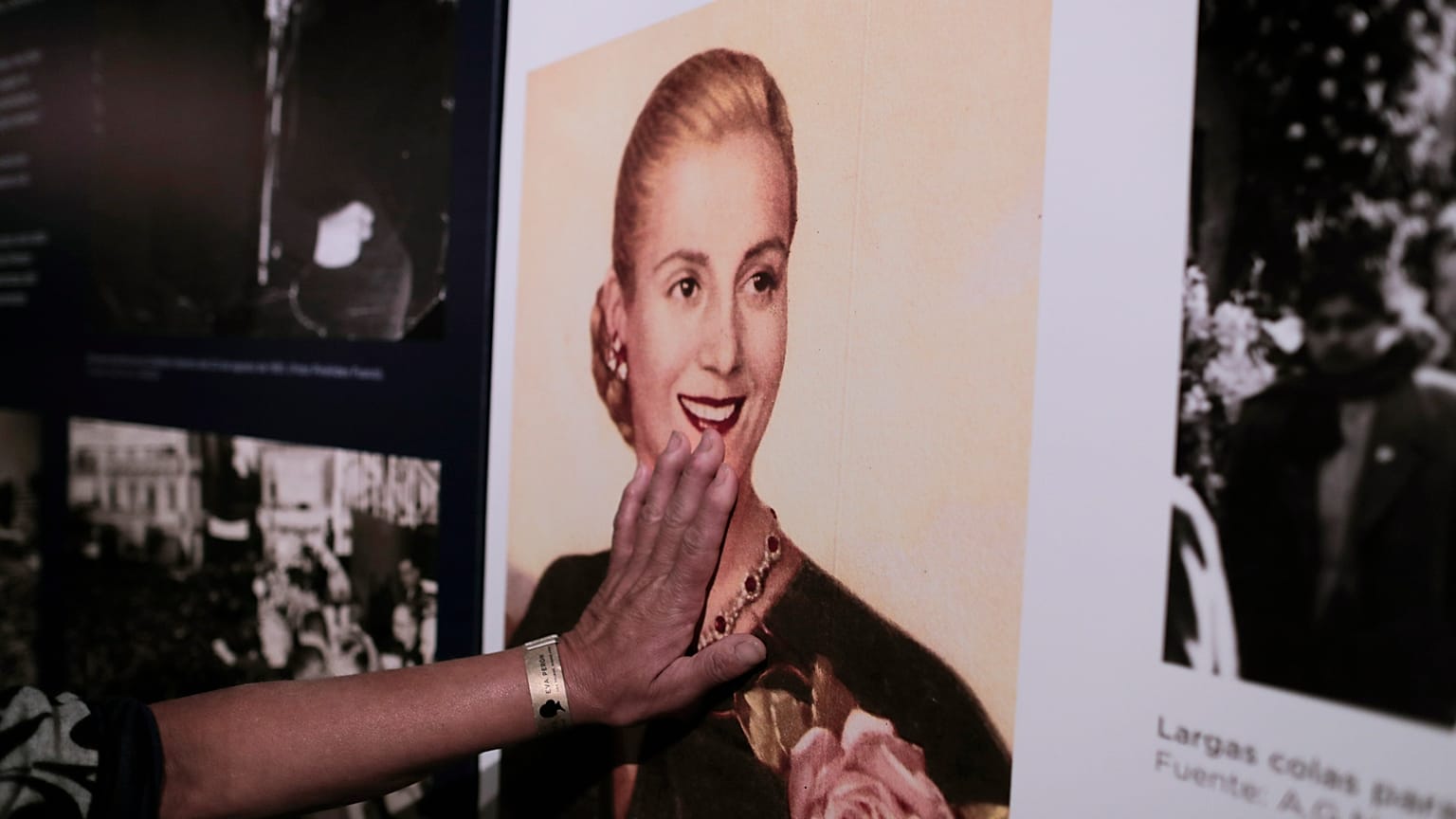 Fotografía de Eva Perón en la Casa Museo Eva Perón en Los Toldos, Argentina