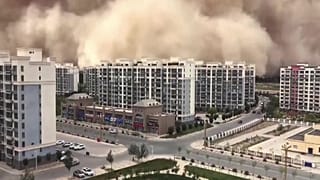 عاصفة رملية في الصين