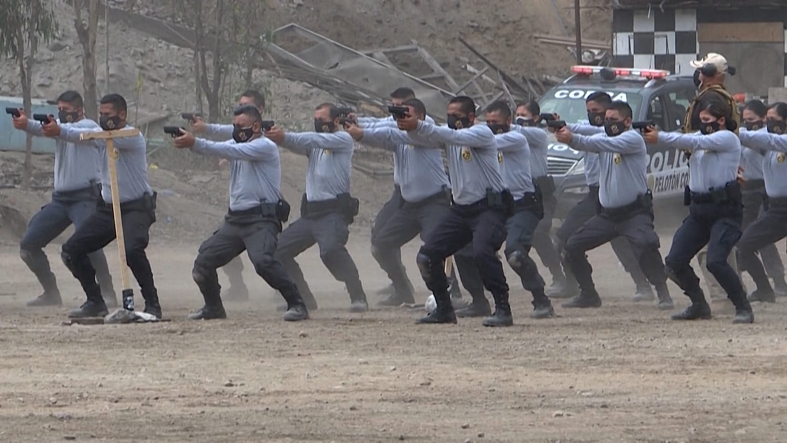 Police Training Shooting Exercises.