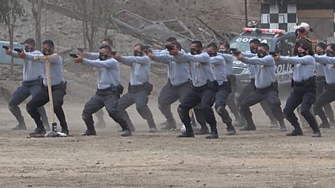 Police Training Shooting Exercises.