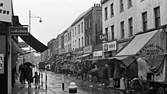 FILE Photo: Shops and market stalls in the Lambeth Walk, London, in October 1967. 
