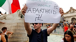 Акция протеста в Риме.