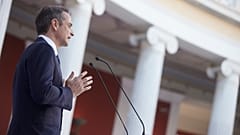 Ο Κυριάκος Μητσοτάκης στο Ζάππειο Μέγαρο
