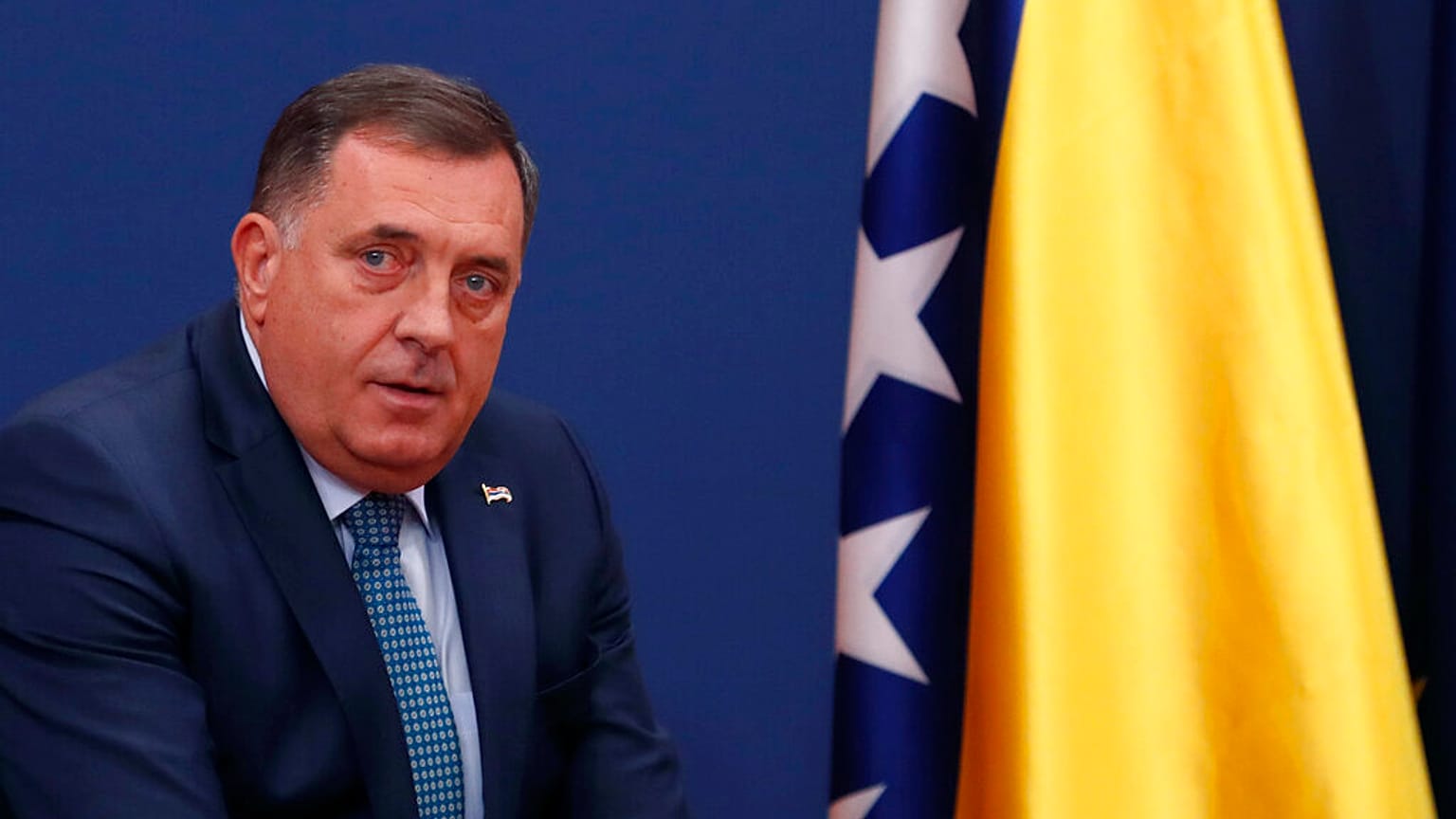 Bosnian Serb member of the tripartite Presidency of Bosnia Milorad Dodik