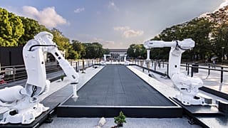 The Constant Gardeners art installation in Tokyo uses tech to convert Olympic events into a traditional Japanese zen garden