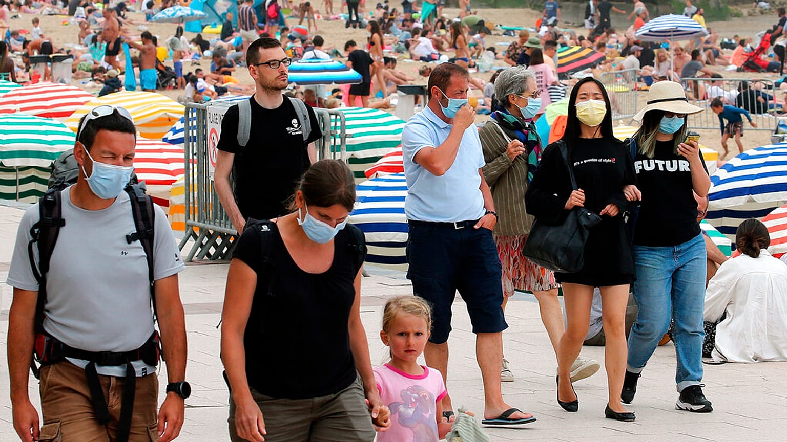Uno scatto da Biarritz, località turistica nella costa basca della Francia