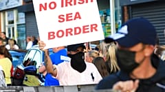 Manifestación en Irlanda del Norte contra el Protocolo