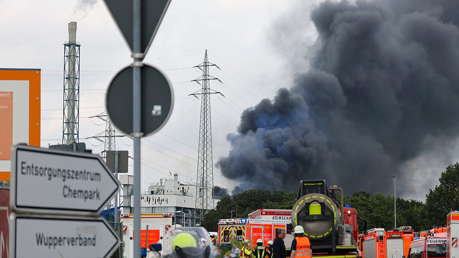 Explosion im Chemiepark Leverkusen