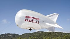 The captive balloon can remain afloat for up to ten days at a time