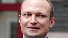 This undated photo provided by Belarusian Human Rights Center "Viasna", shows Andrei Skurko, head of the advertising and marketing department of Nasha Niva newspaper. 
