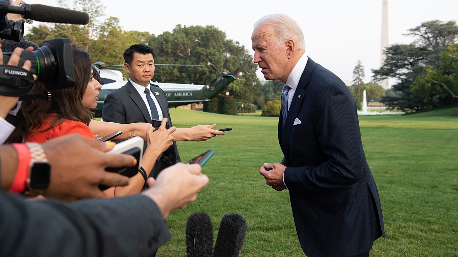 Joe Biden an diesem Freitag bei der Vorstellung seiner Impfpläne