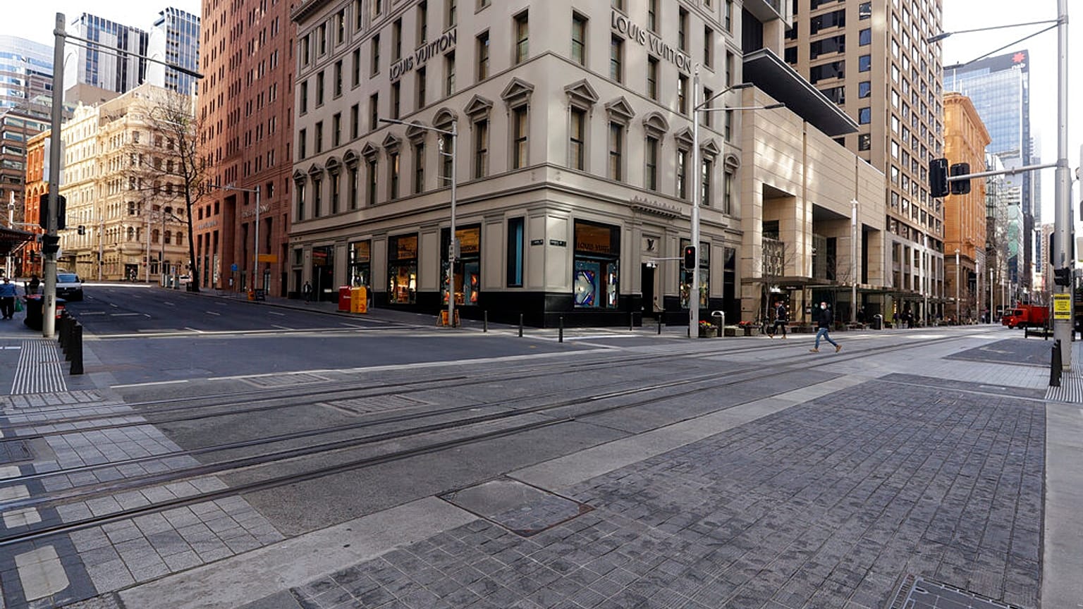 Strade deserte a Sydney. 