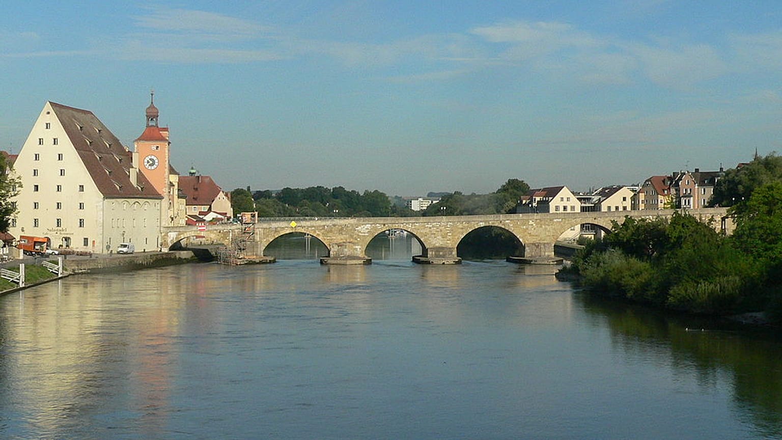 Die Donau bei Regensburg