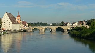 Die Donau bei Regensburg