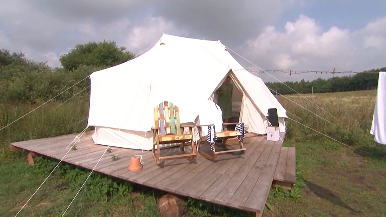 Glamping auf dem dänischen Campingplatz in Naerum